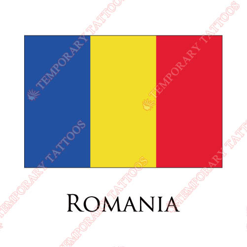Romania flag Customize Temporary Tattoos Stickers NO.1964